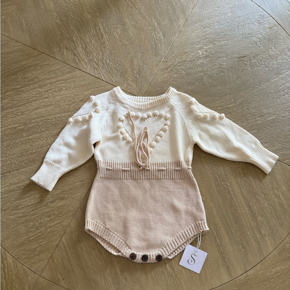 Amazon Cream and Tan Kids One Piece